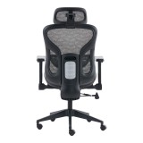 Karrige zyre Mesgo pakoworld e zezë-gri 68x67-72x110-136cm