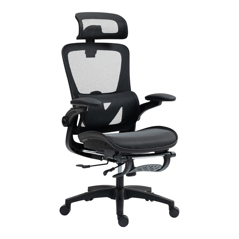 Karrige pune menaxheri Zenyk pakoworld rrjetë e zezë 63x70x126cm