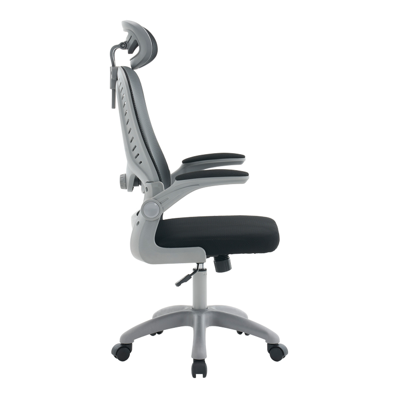 Karrige zyre menaxheri Delilah pakoworld rrjetë e zezë PP gri 61x62x120cm