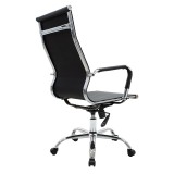 Karrige zyre menaxheri Valter pakoworld PU e zezë 55.5x58x108cm