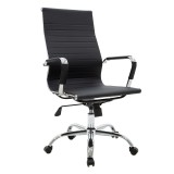 Karrige zyre menaxheri Valter pakoworld PU e zezë 55.5x58x108cm