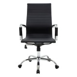 Karrige zyre menaxheri Valter pakoworld PU e zezë 55.5x58x108cm
