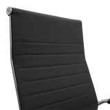 Karrige zyre menaxheri Valter pakoworld PU e zezë 55.5x58x108cm