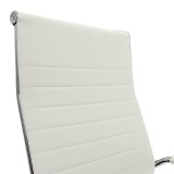 Karrige zyre menaxheri Valter pakoworld PU e bardhë 55.5x58x108cm