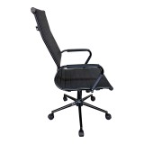 Karrige zyre menaxheri Valter pakoworld PU e zezë 55.5x58x108cm