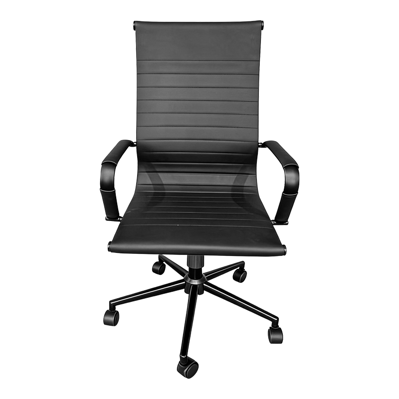 Karrige zyre menaxheri Valter pakoworld PU e zezë 55.5x58x108cm