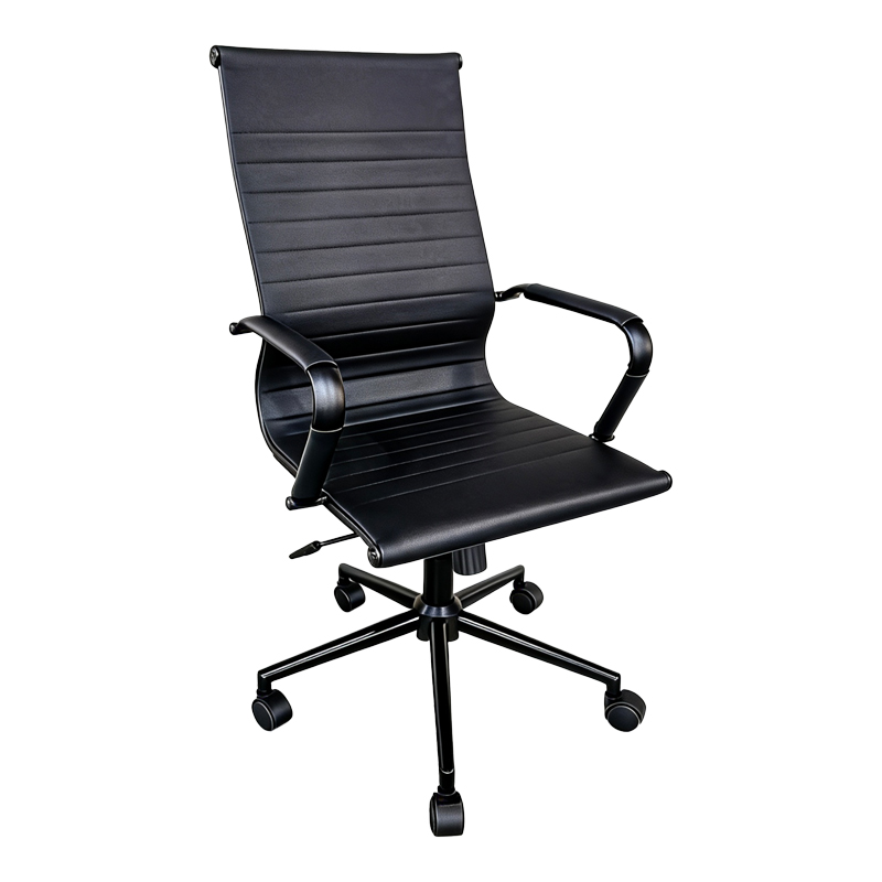 Karrige zyre menaxheri Valter pakoworld PU e zezë 55.5x58x108cm