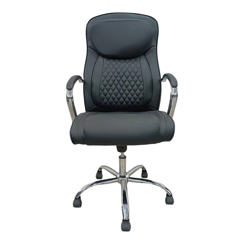 Karrige zyre drejtori Quilted pakoworld pu e zezë 62x70x116cm