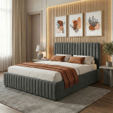 Krevat dopio Zilin pakoworld pëlhurë qymyrguri me hapësirë magazinimi 160x200cm
