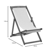 Chaise longue Franclow pakoworld dru akacie natyral-pëlhurë PVC e bardhë