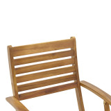 Fotel palosëse Recofly pakoworld dru akacie natyral 52x53x85cm