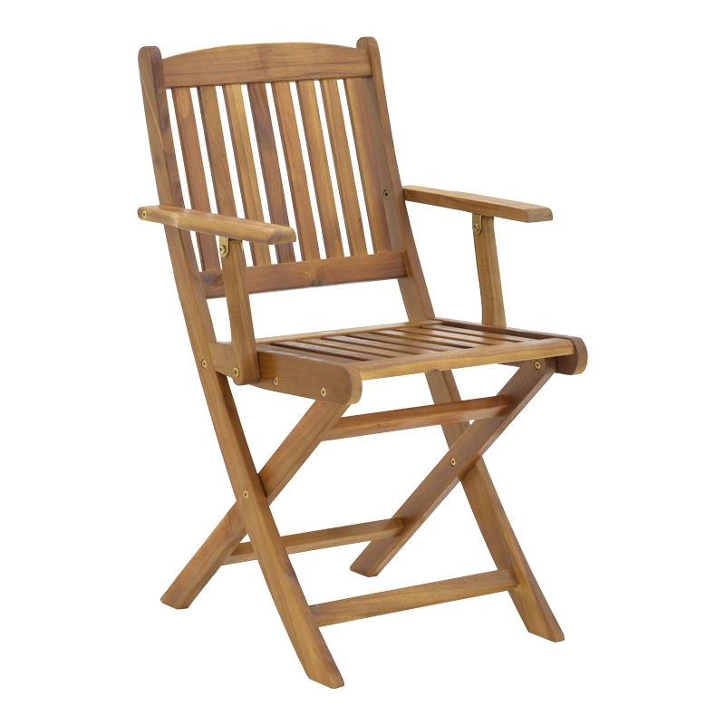 Fotel palosëse Recofly pakoworld dru akacie natyral 52x53x85cm