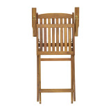 Set tavoline ngrënieje Recofly-Falov pakoworld me 5 copë dru akacieje masiv natyral 130x80x72cm