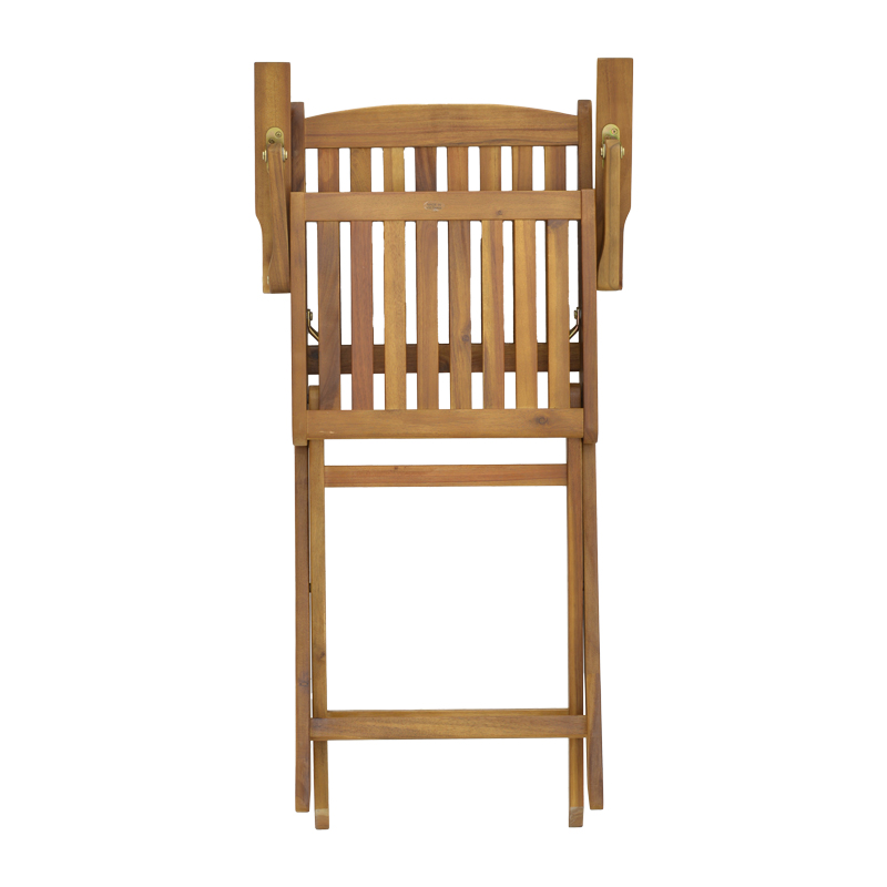 Set tavoline ngrënieje Recofly-Falov pakoworld me 5 copë dru akacieje masiv natyral 130x80x72cm