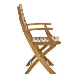 Set tavoline ngrënieje Gorbo-Jaybo pakoworld prej 5 copësh palosëse dru akacieje masiv natyral 100x65x72cm