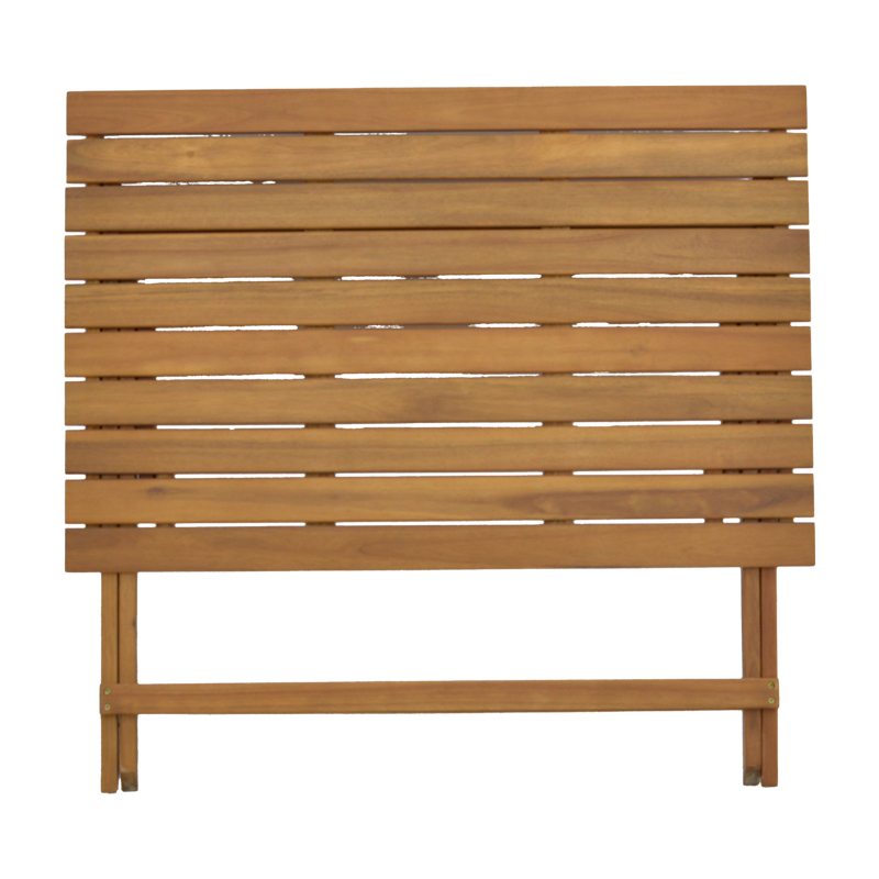Set tavoline ngrënieje Fatel-Jaybo pakoworld prej 5 copësh palosëse dru akacieje masiv natyral 100x65x72cm