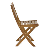 Set tavoline ngrënieje Fatel-Jaybo pakoworld prej 5 copësh palosëse dru akacieje masiv natyral 100x65x72cm