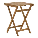 Set ngrënieje Bistrual-Lazio pakoworld me 3 pjesë, palosëse, dru akacie natyral i fortë 50x50x70cm