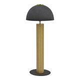 Llambë dyshemeje Cableler Inart Ε27 metal i zi D46x114cm