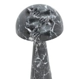 Llambë dyshemeje Flozer Inart E27 mermer i zi metal D36.5x79cm