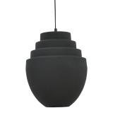 Llamba tavani Kelsy Inart E27 metal i zi D30x122cm