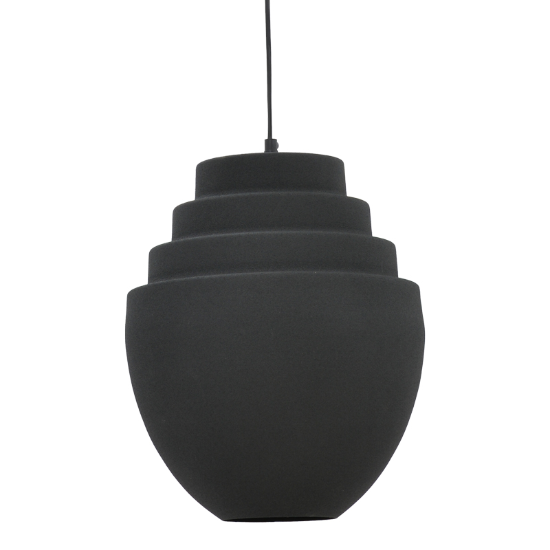 Llamba tavani Kelsy Inart E27 metal i zi D30x122cm