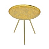 Tavolinë anësore Jacksie Inart metal ari D51x54cm