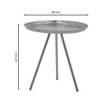 Tavolinë anësore Jacksie Inart metal ari D51x54cm