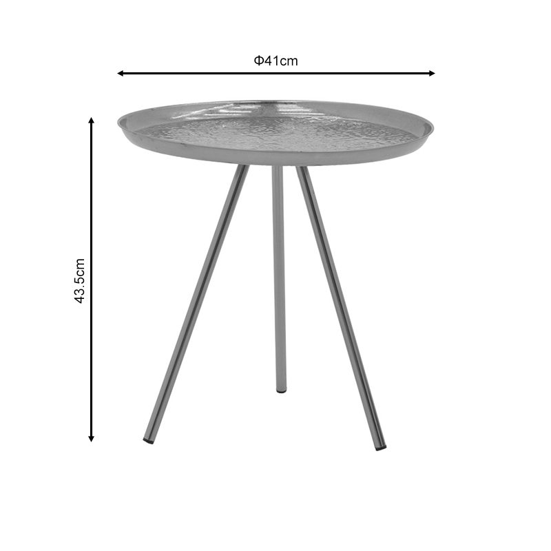 Tavolinë anësore Jacksie Inart metal ari D51x54cm
