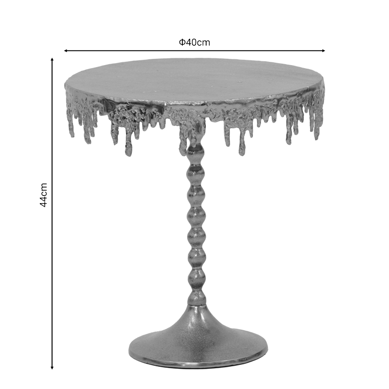 Tavolinë anësore Fropio Inart metal i artë D40x44cm