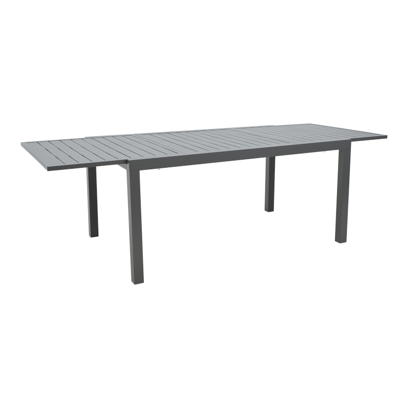 Set ngrënie Azelie-Lafla pakoworld set prej 7 copësh copë antracit-alumini antracit 160-240x90x75cm