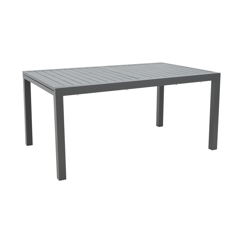 Set ngrënie Azelie-Lafla pakoworld set prej 7 copësh copë antracit-alumini antracit 160-240x90x75cm