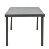 Set ngrënie Azelie-Kliton pakoworld set me 7 pëlhurë anthracite-alumin anthracite 150x80x74cm