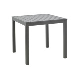 Tavolinë plazhi alumini Kliton pakoworld në nuancë antracit 45x45x41cm