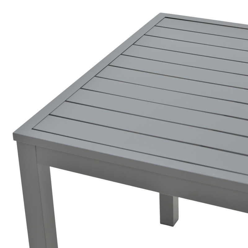 Tavolinë plazhi alumini Kliton pakoworld në nuancë antracit 45x45x41cm