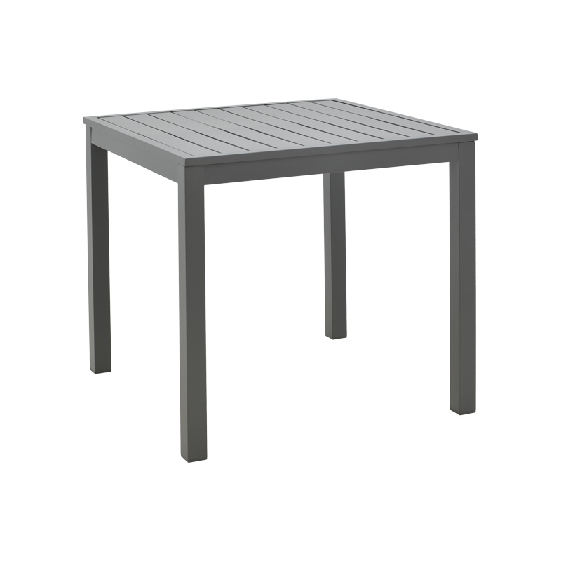 Tavolinë plazhi alumini Kliton pakoworld në nuancë antracit 45x45x41cm