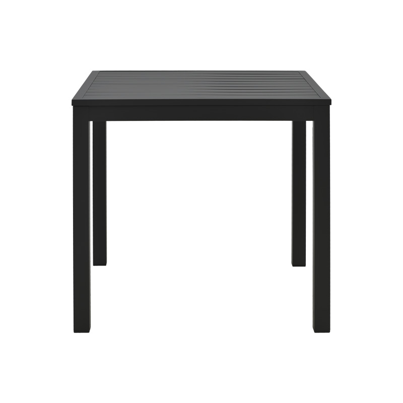 Tavolinë plazhi Kliton pakoworld alumini në nuancë të zezë 45x45x41cm