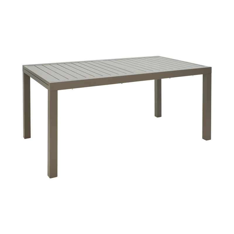 Tavolinë e zgjerueshme Lafla pakoworld alumini në nuancë shampanjë 160-240x90x75cm