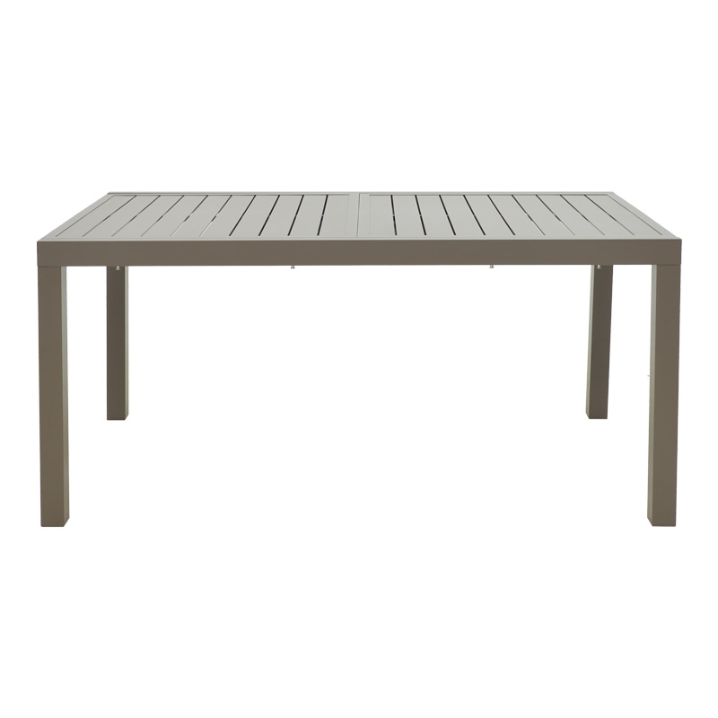 Tavolinë e zgjerueshme Lafla pakoworld alumini në nuancë shampanjë 160-240x90x75cm