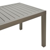 Tavolinë e zgjerueshme Lafla pakoworld alumini në nuancë shampanjë 160-240x90x75cm