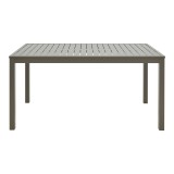 Tavolinë alumini Kliton pakoworld në nuancë shampanjë 150x80x74cm