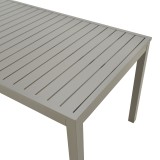 Tavolinë alumini Kliton pakoworld në nuancë shampanjë 150x80x74cm