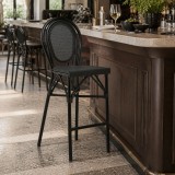Karrige bari Dezyan pakoworld alumin i zi-tekstil i zi 41.5x53.5x116cm
