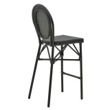 Karrige bari Dezyan pakoworld alumin i zi-tekstil i zi 41.5x53.5x116cm