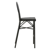 Karrige bari Dezyan pakoworld alumin i zi-tekstil i zi 41.5x53.5x116cm