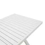Tavolinë e zgjerueshme Dagyn pakoworld alumin i bardhë 180-240x90x76cm