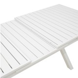 Tavolinë e zgjerueshme Dagyn pakoworld alumin i bardhë 180-240x90x76cm
