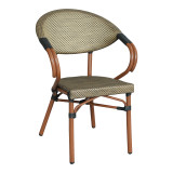 Fotel Isaia pakoworld arrë alumini-tekstilene gold 57x57x83cm