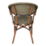 Fotel Isaia pakoworld arrë alumini-tekstilene gold 57x57x83cm