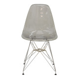 Karrige Adelle pakoworld PP pet gri e qartë-këmbë inox 46x55x81cm
